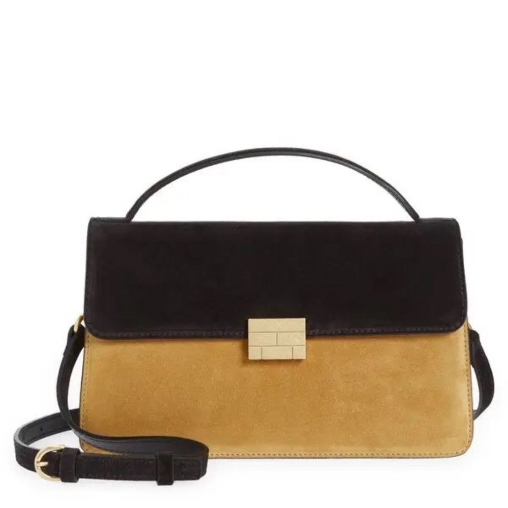 Elegant Black and Tan Handbag